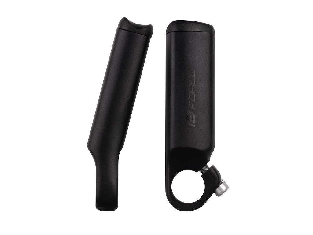 FORCE bar ends B4.4 11 cm lang aluminium - mat sort