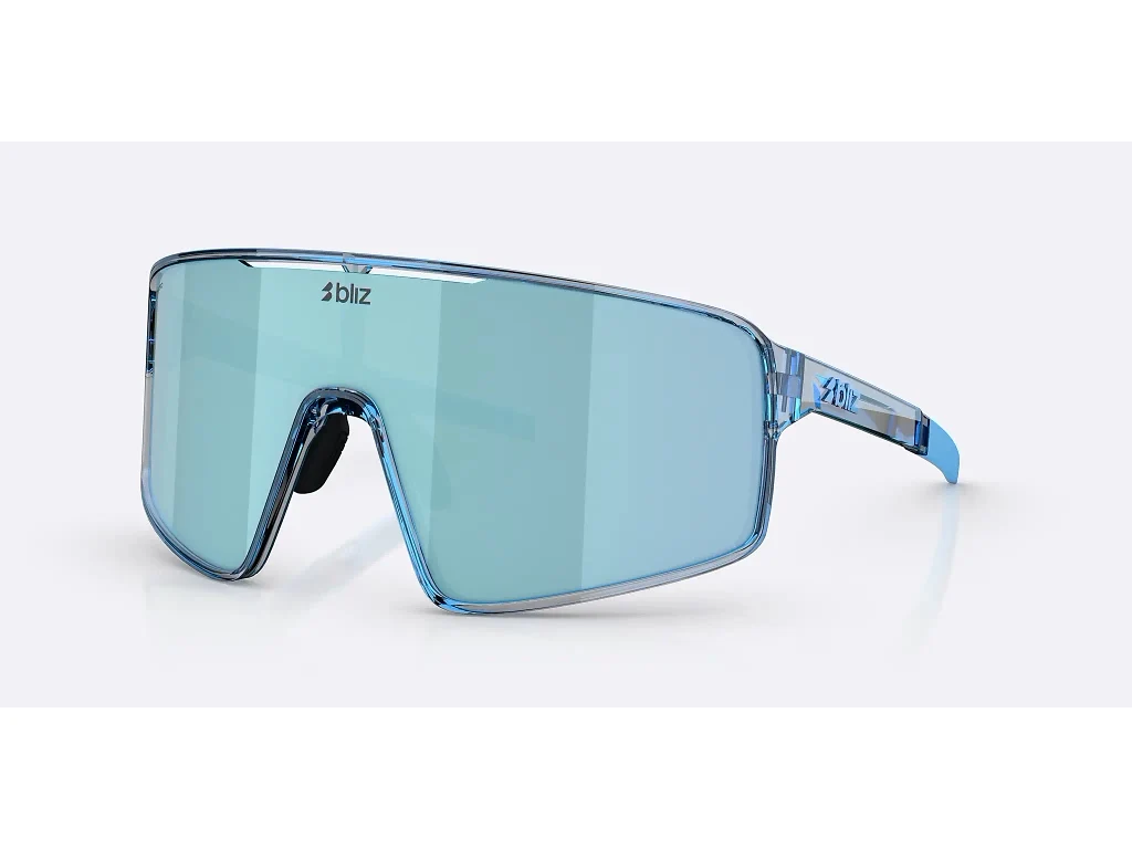 Bliz P001 X-Large - Cykelbriller - Transparent Blue/Smoke/Ice Blue Multi