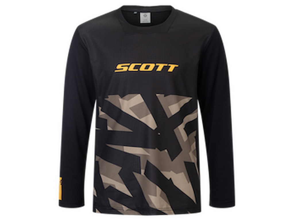 SCOTT Vertic Delta Jr Tee - Cykeltrøje - Lange ærmer - Børn/Junior - Sort - Str. M (140)