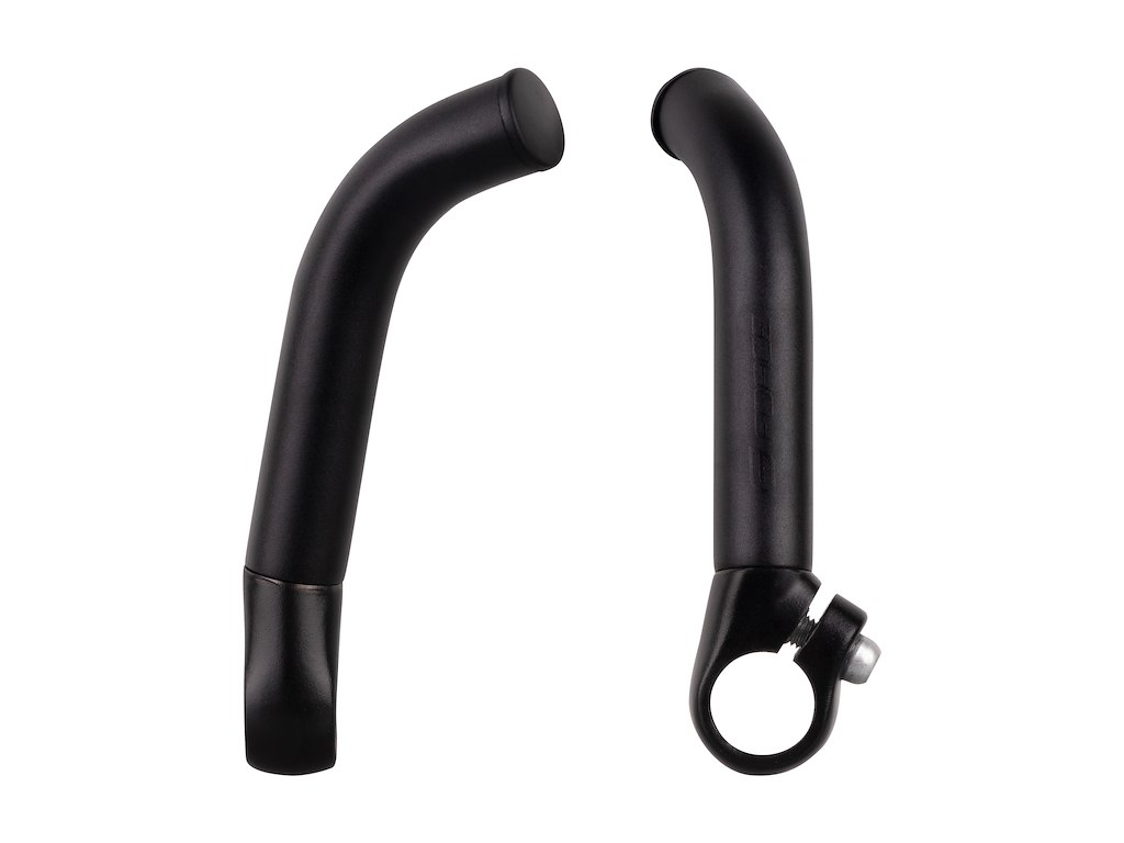 FORCE bar ends B4.3 14,5 cm lang aluminium - mat sort