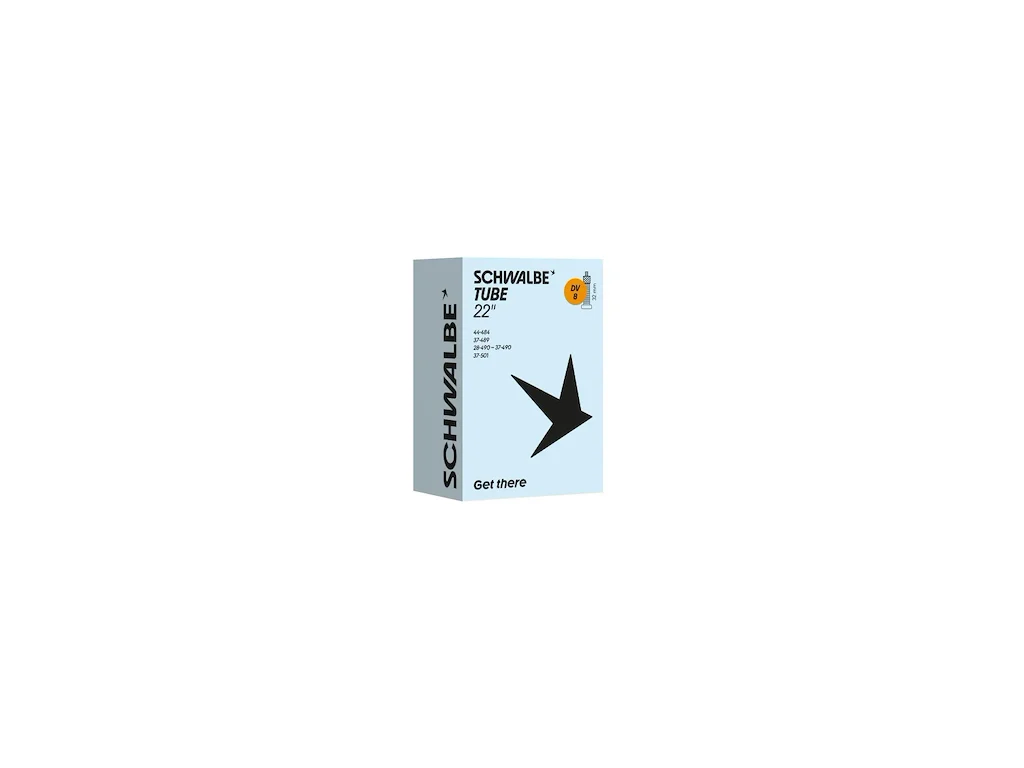 Schwalbe slange 22 x 1. 3/8 (28/44-484/501) med 32mm lang Dunlop ventil DV8