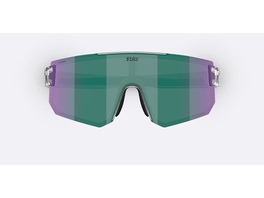 Bliz P005 XX-Large cykelbriller crystal black/grøn multi
