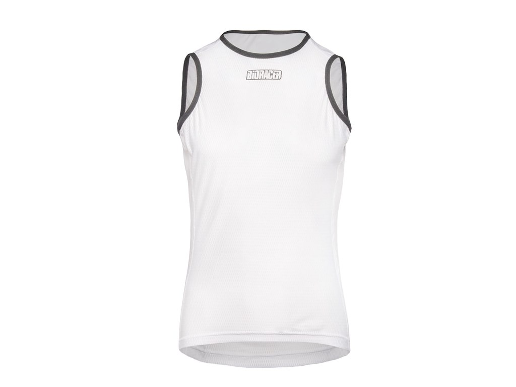 Bioracer Breeze Sleeveless Base Layer - Baselayer - Herre - Hvid - S