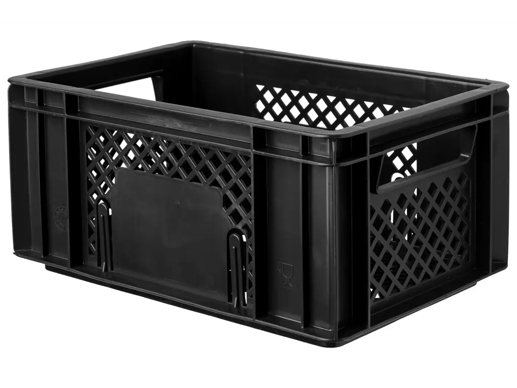 FastRider Crate S plastkurv til for og bag 8L sort