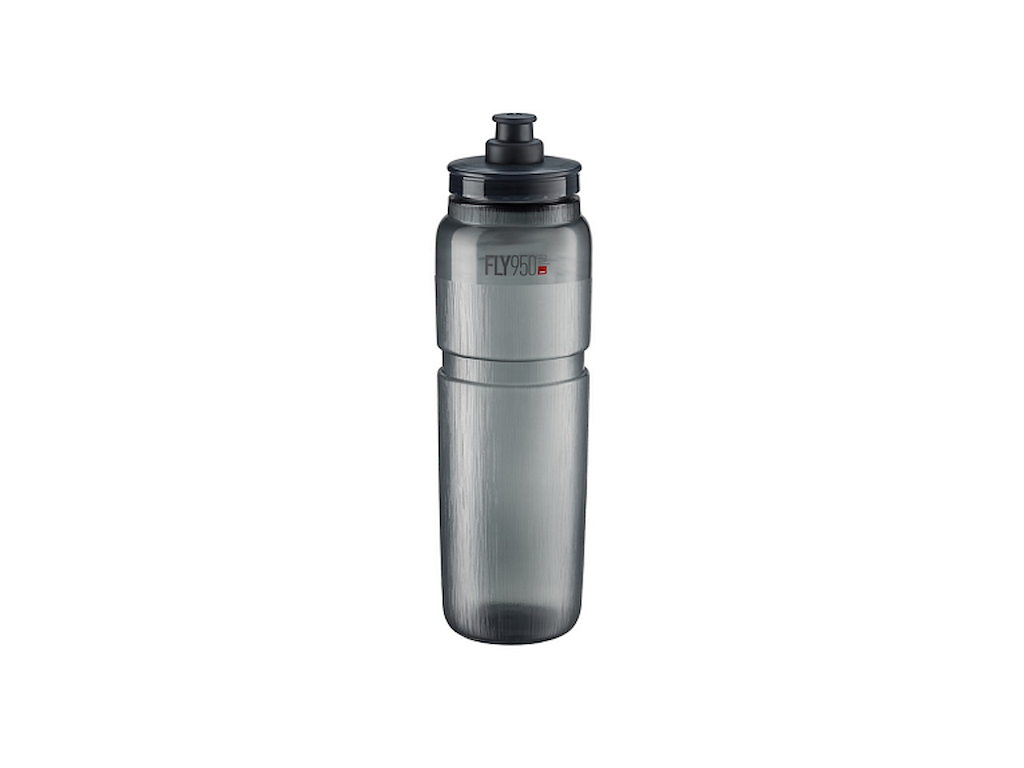 Elite Flaske FLY TEX Smoke, Grey Logo 950ml - Drikkeflaske
