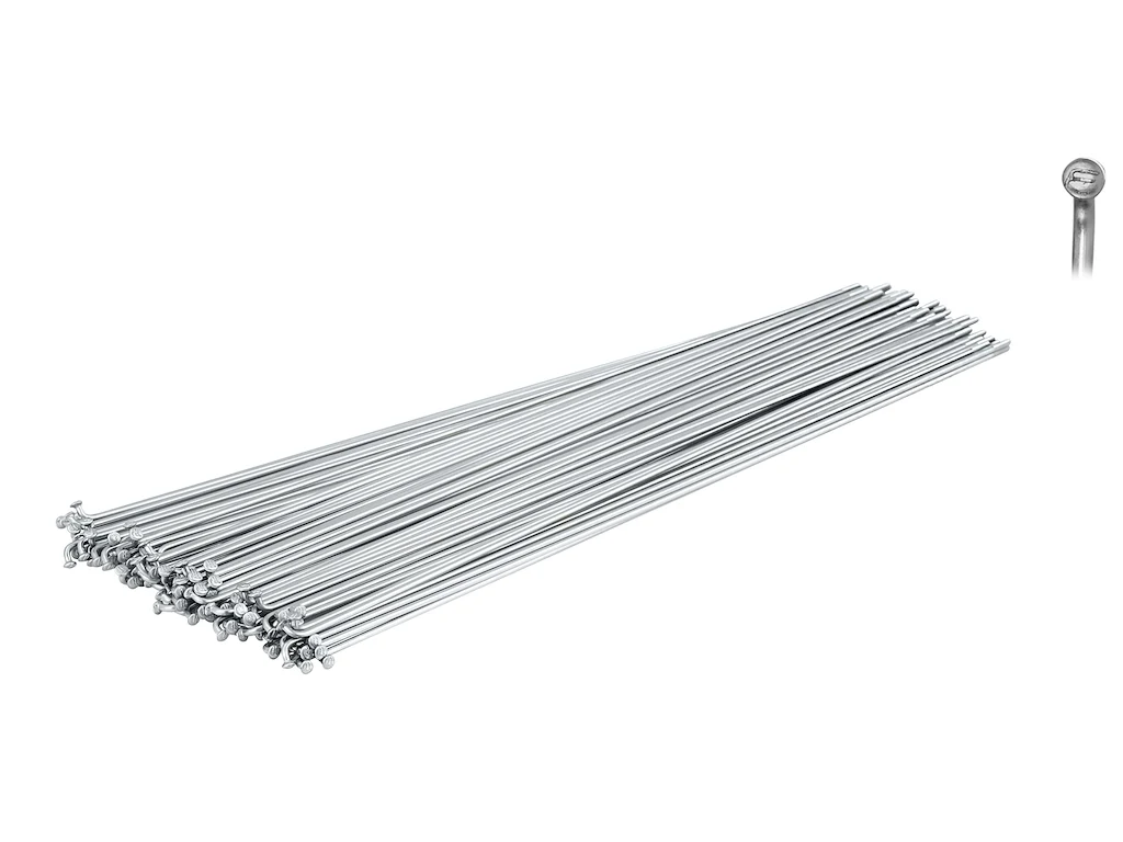 FORCE eger rustfri stål sølv 2mm x 264mm 10 stk. uden nipler