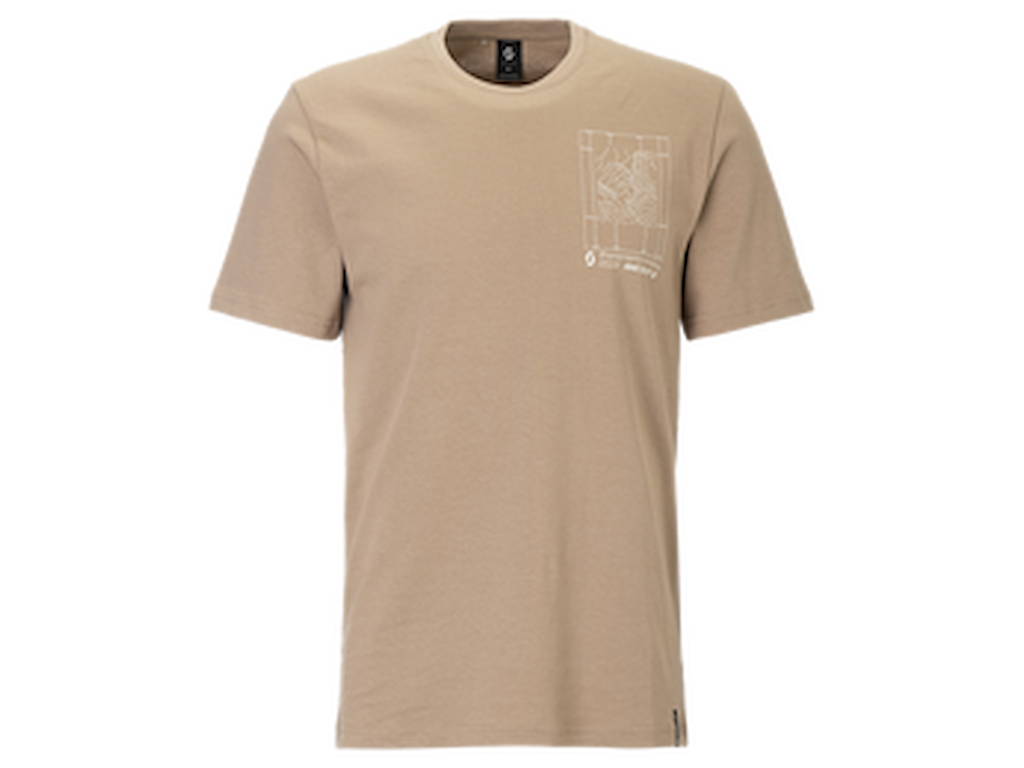 SCOTT Casual Tee - T-Shirt - Herre - Beige - Str. S