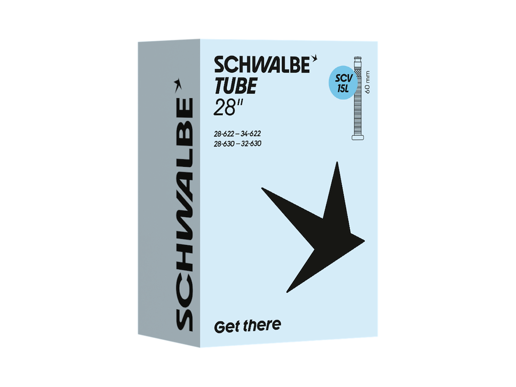 Schwalbe slange 700c/28"x1,10-1,40 (28/34-622/630) med 60mm lang SCV Clik ventil SCV15L