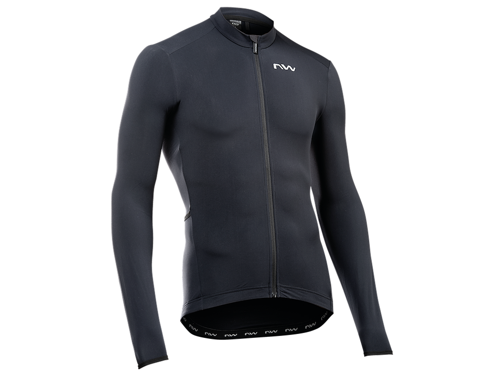 Northwave Fahrenheit Cykeltrøje med lange ærmer - Herre - Sort - Str. - S