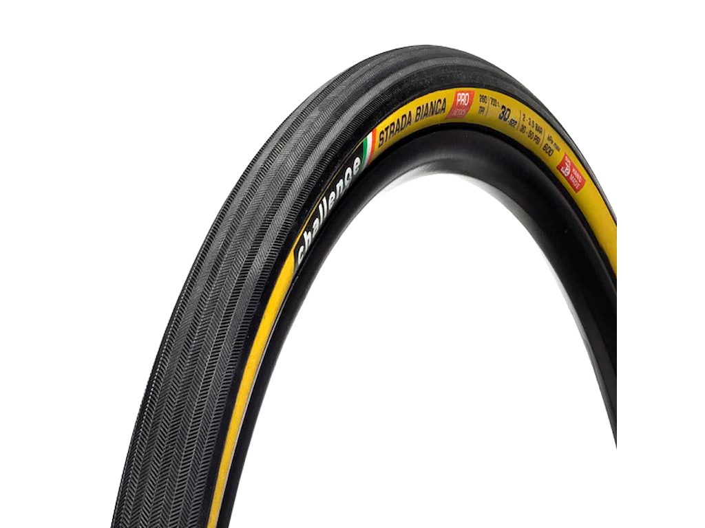 Challenge Strada Bianca gravel clincher tube only foldedæk 700x30c tan