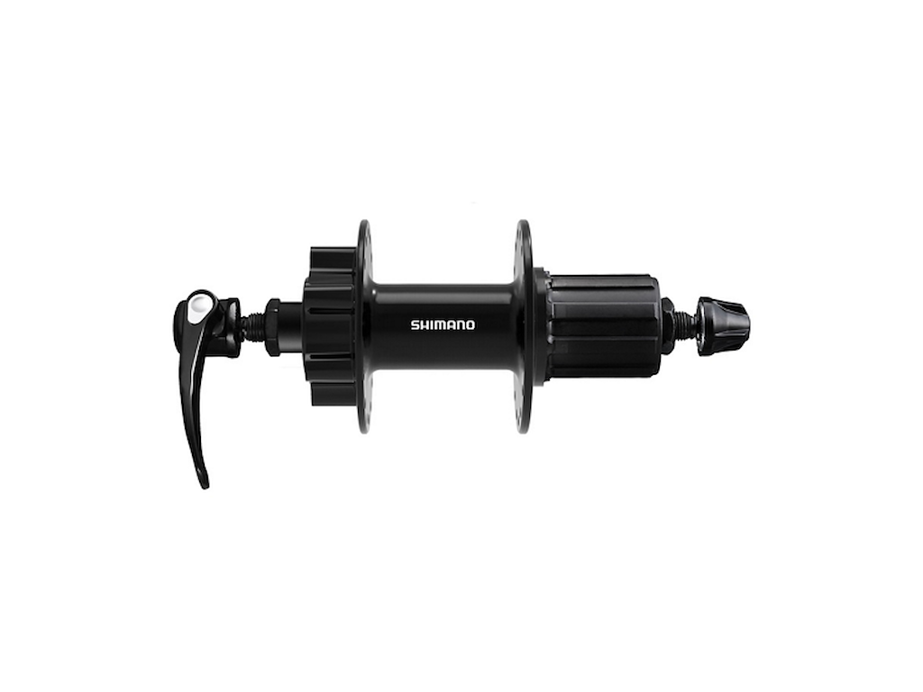 Shimano Cues - Bagnav QR til Disk med 6 bolte og 8-11 speed - 135mm bred - Til 32 eger - FH-QB400
