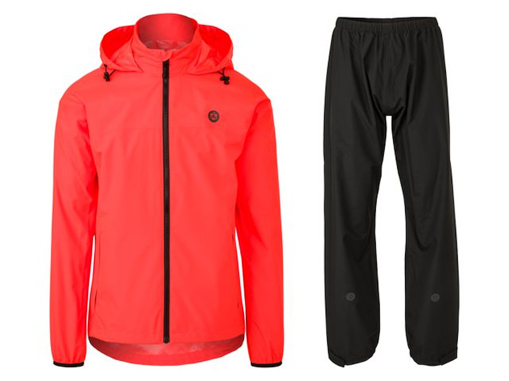 AGU Essential GO - Regnsæt - Unisex - Hi-Vis Neon Red - XL