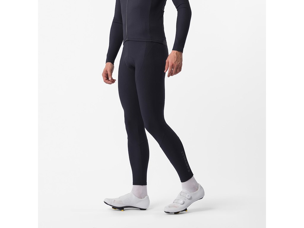 Castelli Thermowoven Bibtights - Cykelbukser m/pude - Herre - Sort - Str. XS