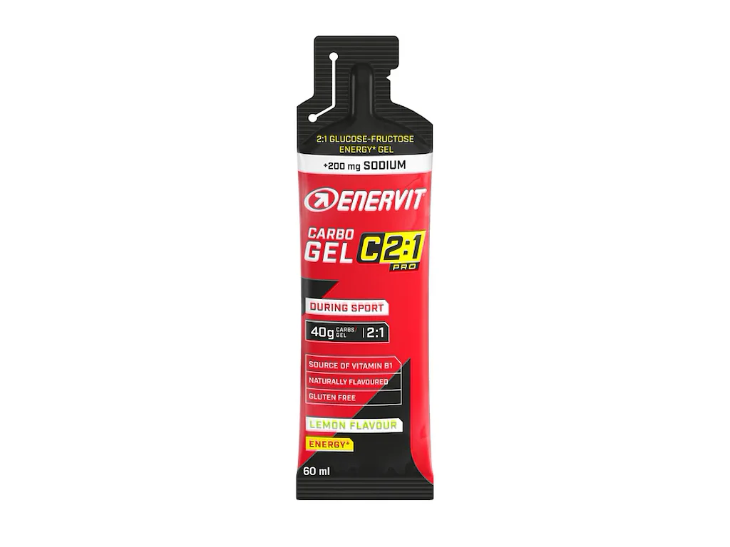 Enervit C2:1 Carbo Gel - Lemon - Med Sodium - 60 ml