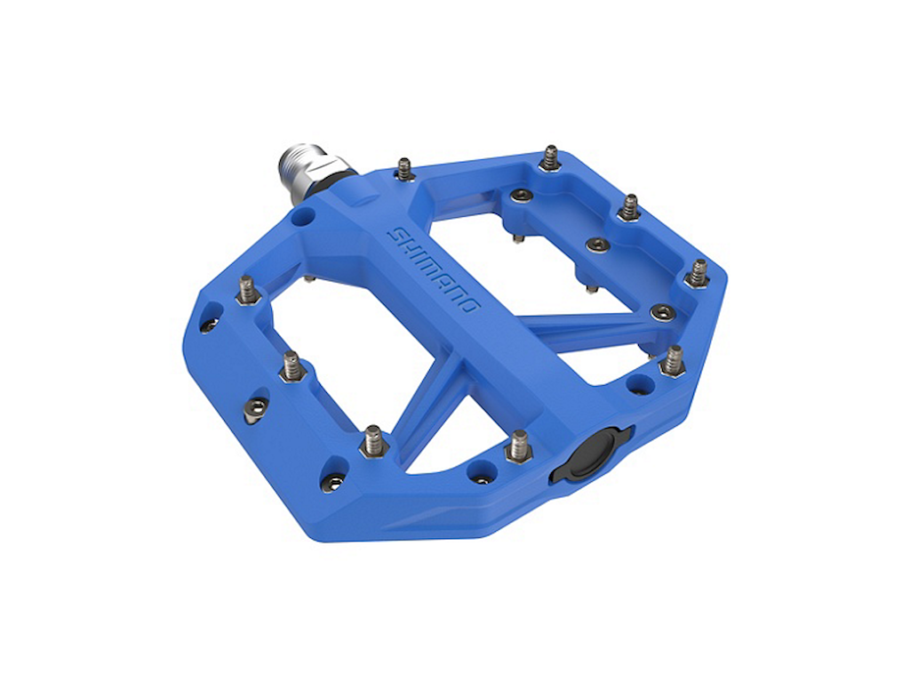 Shimano Pedal Flat For Bmx/dh Pd-gr400 Blue - Cykelpedal