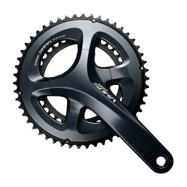 Shimano Sora FC-R3000 - Compact dobbelt kranksæt 50-34 tands - 175 mm pedalarme Sort