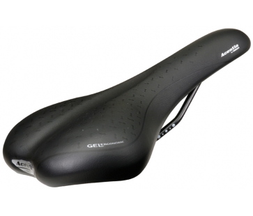 Sadel Tioga model Fortis Sort med gel