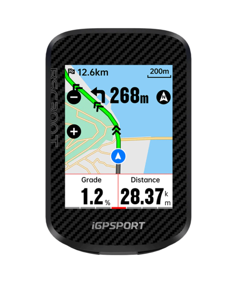 iGPSPORT BSC300T Cykelcomputer – 2,4" Touchskærm, GPS, Navigation, 20t Batteri – Sort