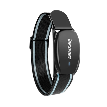 iGPSPORT HR70 Pulsmåler - 65t batteri, ANT+/Bluetooth, LED-zoner - Sort