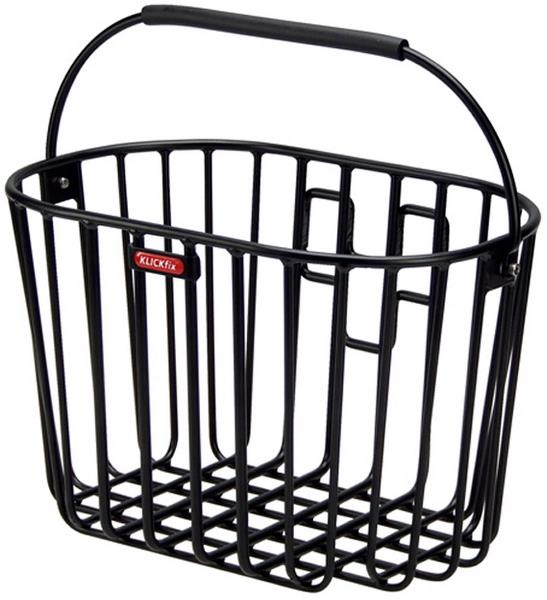 Klickfix Alumino Frontkurv Alu Sort 16L