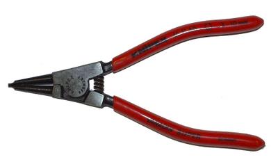 Knipex 46 11 A1, Cirkeltænger, Krom-vanadium-stål, Plast, Rød, 140 mm, 86 g