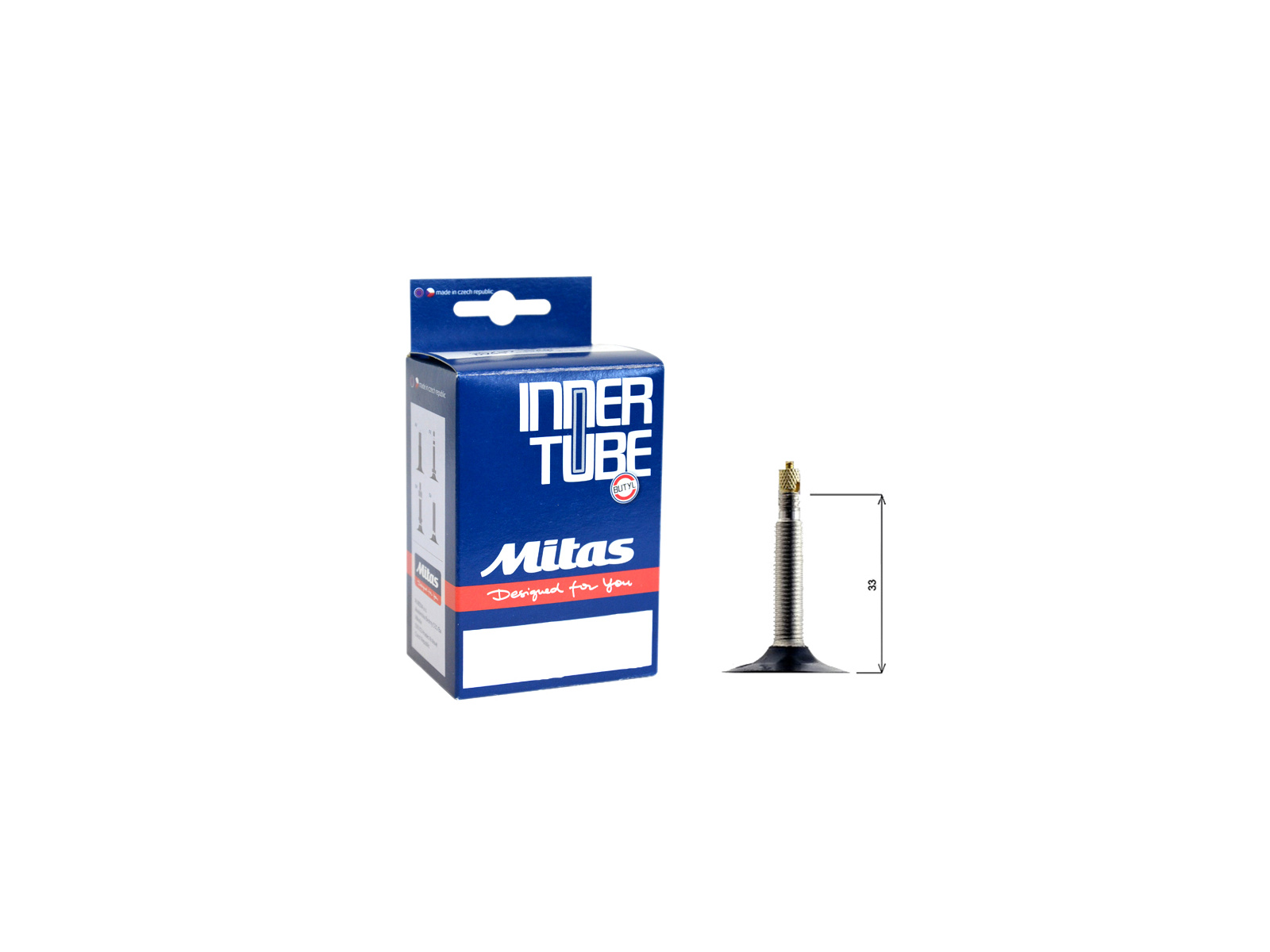 Mitas Extreme Slange 27,5 x 2.10-3.00 Racerventil"