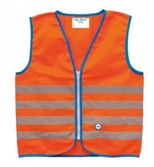 Wowow refleksvest til børn orange
