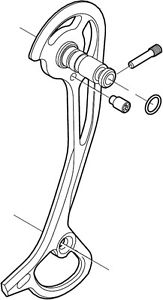 Shimano yderplade - Passer til Shimano XT bagskifter - RD-M772-SGS