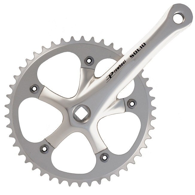 Prowheel Fixie/citybike kranksæt sølv 46T
