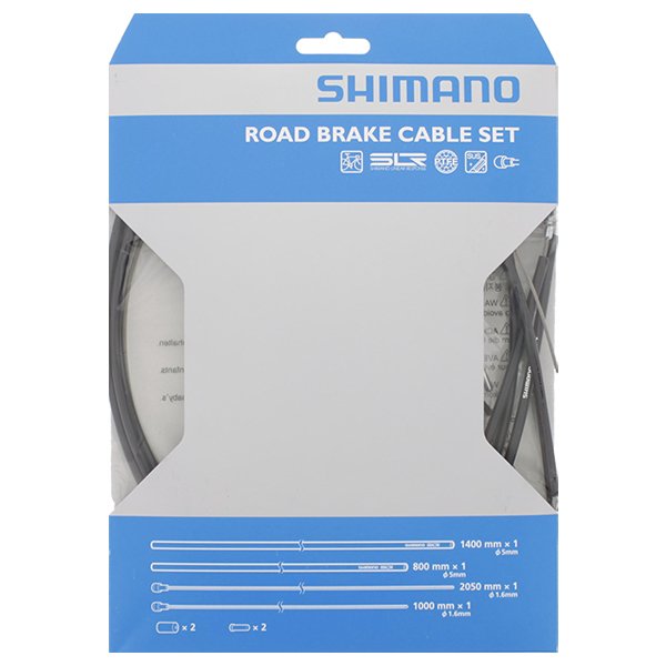 Shimano - Bremsekabel sæt PTFE sort til Racer/Sportscykler