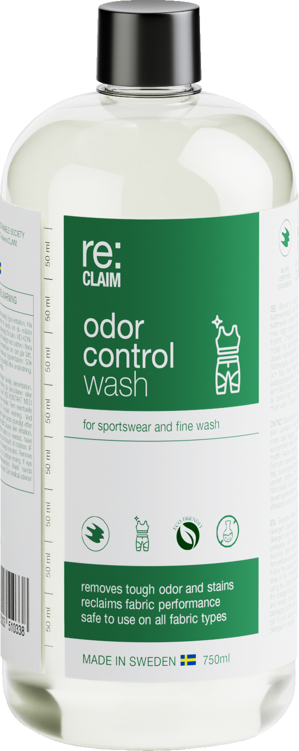 Re:claim Odor Control Wash 750 ml - Effektiv Sportsvask til Frisk Tøj, Antibakteriel
