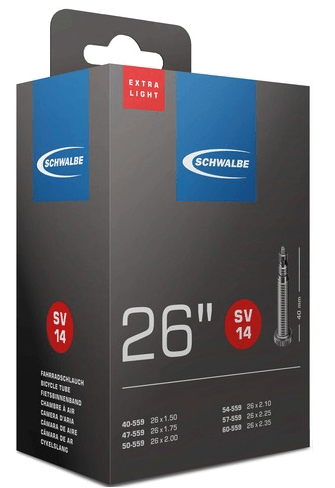 Schwalbe slange 26 x 1,50-2,35 X-Light med Racer ventil SV14