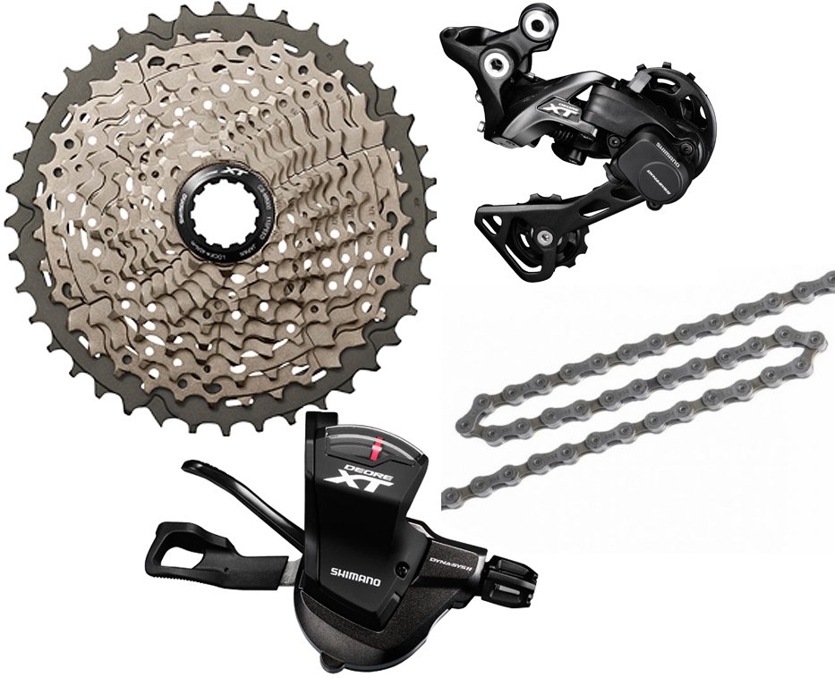 Shimano 1x11 opgraderingsgruppe XT M8000 11-42T Klampe