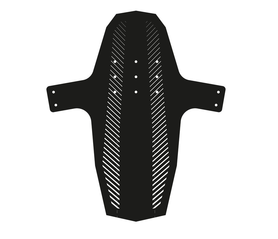 Hebie Skærm til MTB forgafler 26-29" Sort/hvid (Swap)