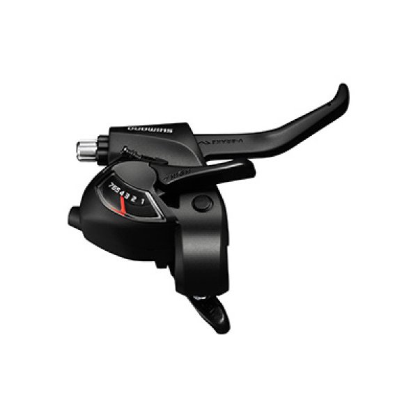 Shimano Tourney - Skifte- og bremsegreb højre - Til 6 gear - med display - Sort