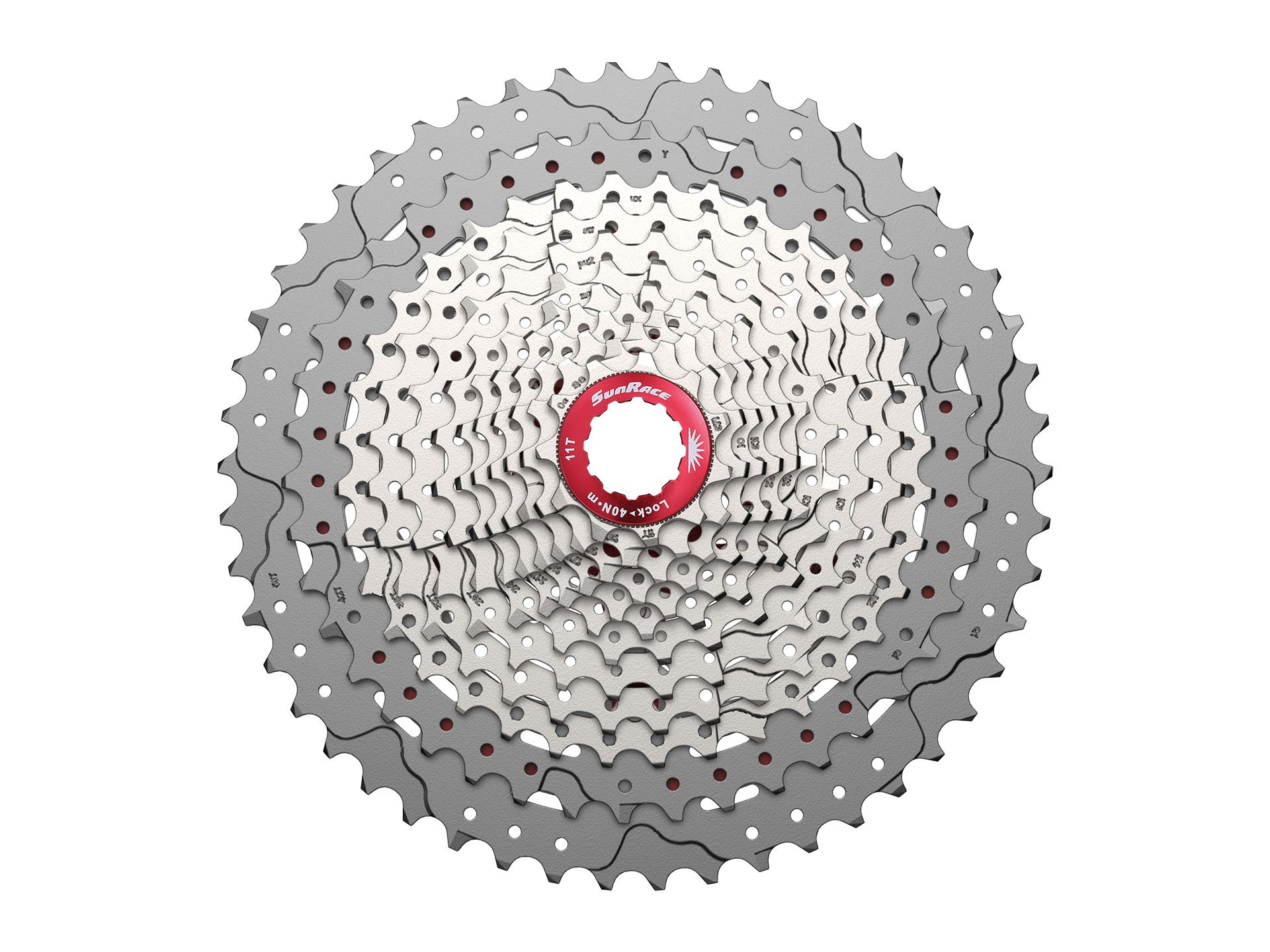 Sunrace CSMZ90 - Kassette 12 gear - 11-50 tands - MTB - Til Sram - Metallic