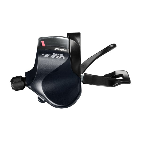 Shimano Sora SL-R3000 - Flatbar skiftegreb venstre - Dobbelt 9 speed Sort